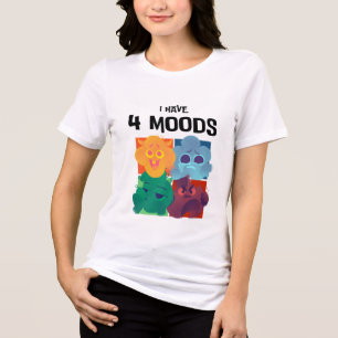 Tecknad T-Shirt Design för färgad cute Monster
