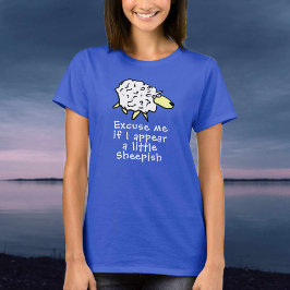Tecknad T-Shirt för fårdesign