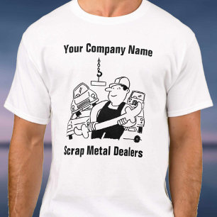 Tecknad T-Shirt för Srap Metall Dealers