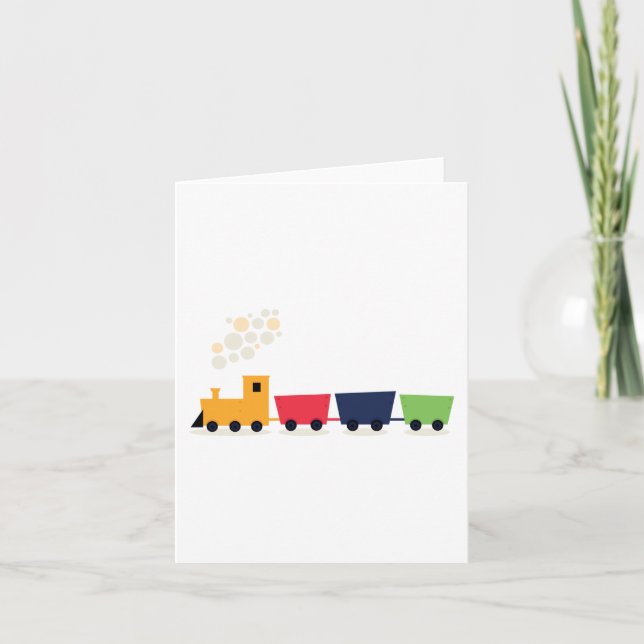 Tecknad Tåg Kort (Framsida)