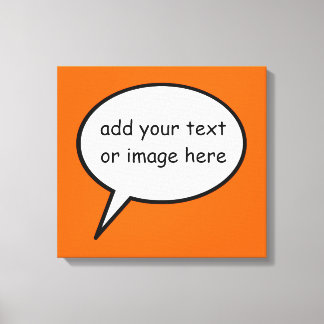 tecknad tal ballongdekan canvastryck