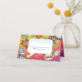 TECKNAD TAL BUBBLE GEEK NERD BRÖLLOP PLACERINGSKORT