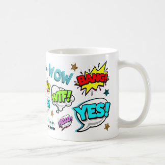 Tecknad Tal Bubbles Kaffemugg