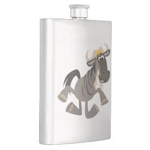 Tecknad Tap Dancing Wildebeest Classic-kolv Fickplunta