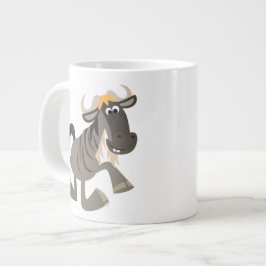 Tecknad Tap Dancing Wildebeest Jumbo Mugg