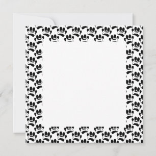 Tecknad Tass och benen Mönster DIY Blank