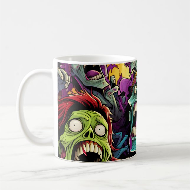 Tecknad Tecknad Zombies MUGG (Vänster)