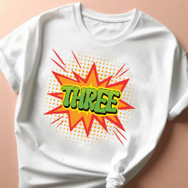 Tecknad Tema 3:e Grattis på födelsedagen-dottern ä T Shirt