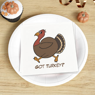 Tecknad Thanksgiving Turkiet Pappra blöjor Pappersservett