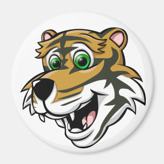 Tecknad Tiger Magnet