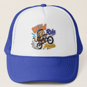 Tecknad tiger på cykel barn - Wild Ride Mode Keps