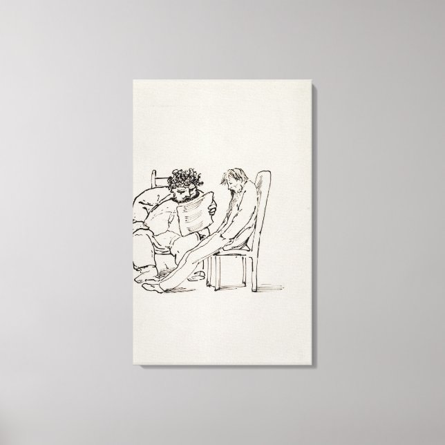 Tecknad till William Morris (1834-96) Canvastryck (Framsida)