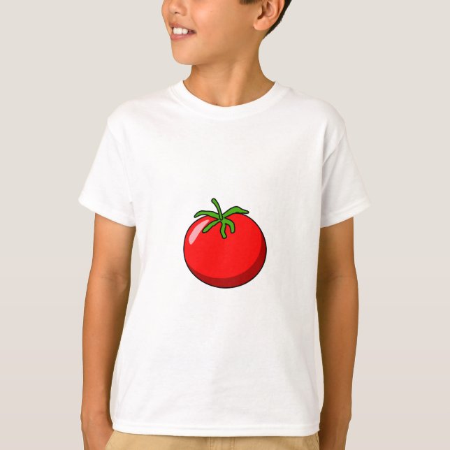 Tecknad Tomato Shirt T Shirt (Framsida)