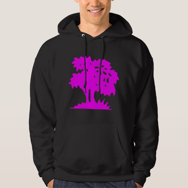 TECKNAD TRÄD - MAGENTA SWEATSHIRT (Framsida)