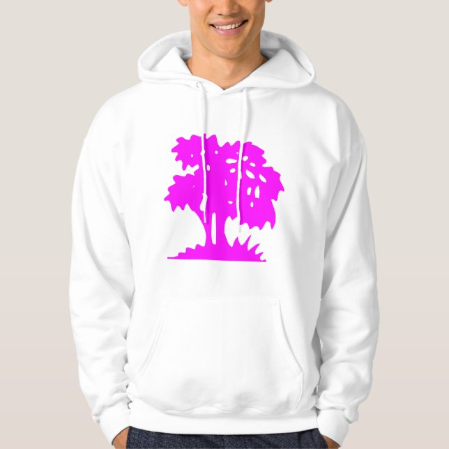 TECKNAD TRÄD - MAGENTA SWEATSHIRT (Framsida)