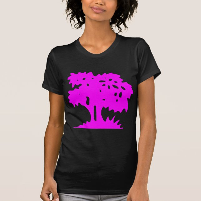 TECKNAD TRÄD - MAGENTA TEE SHIRT (Framsida)