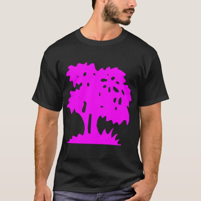 TECKNAD TRÄD - MAGENTA TRÖJA (Framsida)