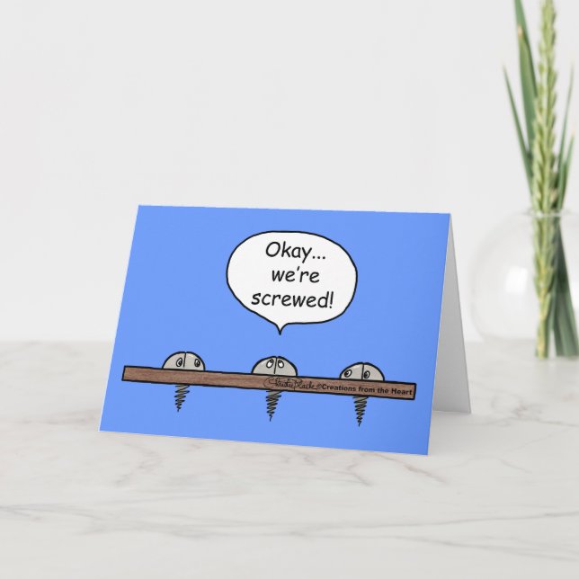 Tecknad, tre skruvar kort (Framsida)