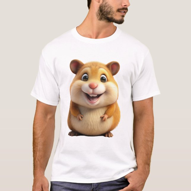Tecknad Tröja för Hamsterälskare | Söt Djur Grafis (Framsida)
