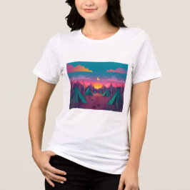 Tecknad Tryckt Flickors T-shirt