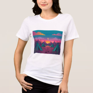 Tecknad Tryckt Flickors T-shirt