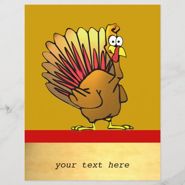 Tecknad Turkey Business Flyer (Framsidan)