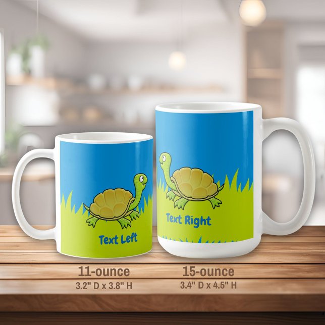 Tecknad Turtle Coffee Mugg (Skapare uppladdad)