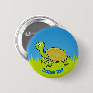 Tecknad Turtle-knapp Knapp
