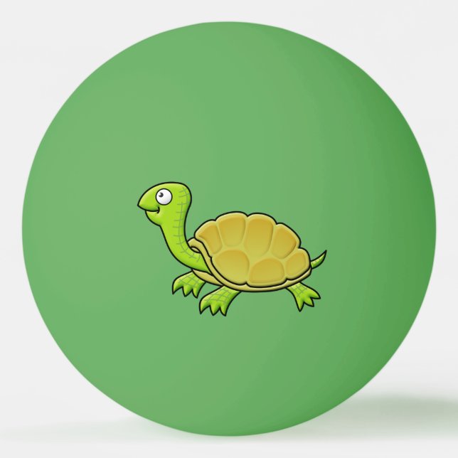 Tecknad Turtle Pingisboll (Framsidan)