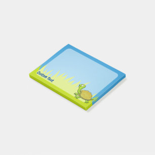 Tecknad Turtle Post-it Block