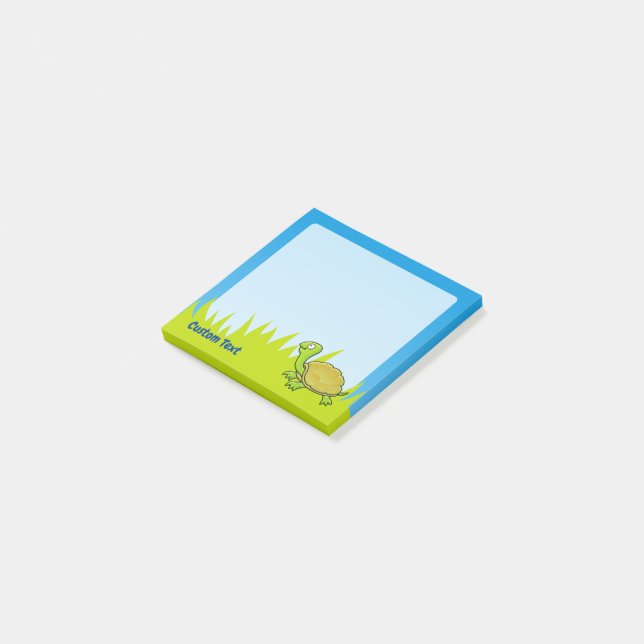 Tecknad Turtle Post-it Block (Vinklad)