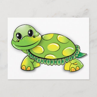 TECKNAD TURTLE POSTCARD VYKORT
