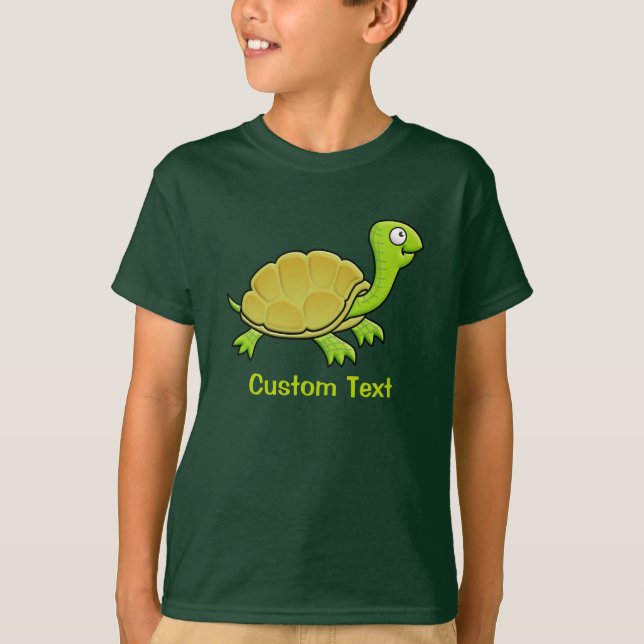 Tecknad Turtle T Shirt (Framsida)