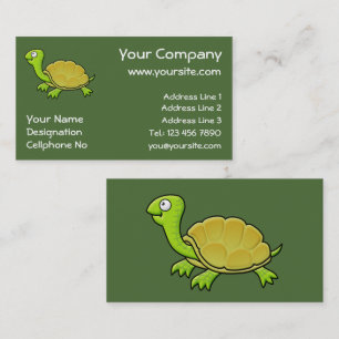 Tecknad Turtle Visitkort