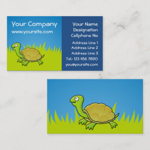 Tecknad Turtle Visitkort