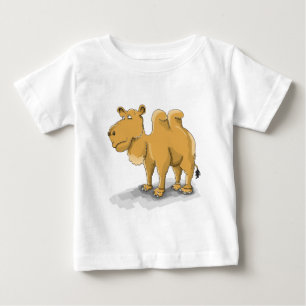 Tecknad Två fuktig kamel som går i öknen T Shirt