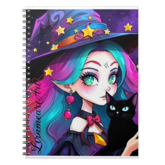 Tecknad Twilight Witch Anteckningsbok