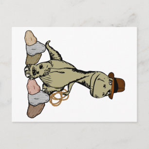 Tecknad Tyrannosaurus Dinosaur Explorer Vykort