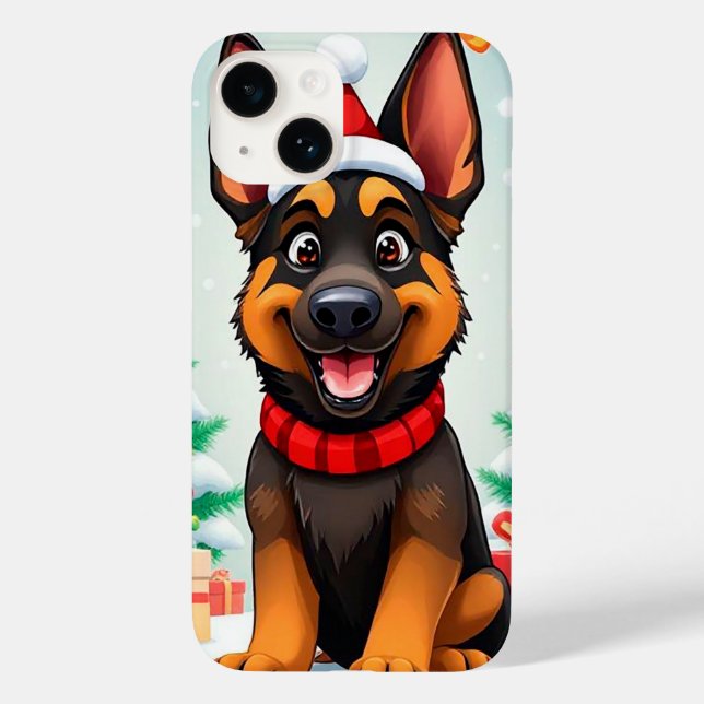 Tecknad Tyska shepherd hund (Baksida)