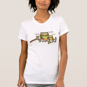 Tecknad Uggla Jersey Kortärmad t-shirt