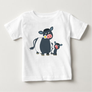 Tecknad under Galloway Cow & Calf Baby T-Shirt