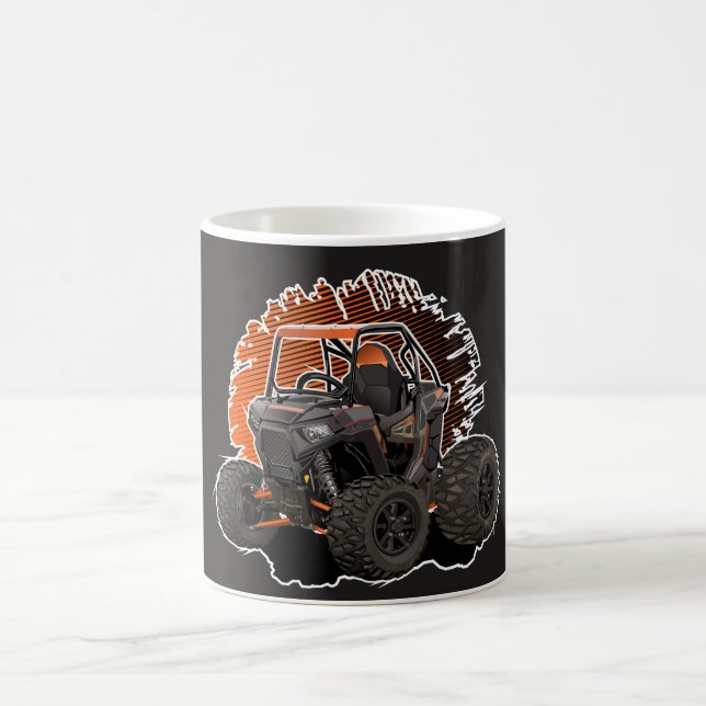 Tecknad UTV terrängfordon Kaffemugg (Center)