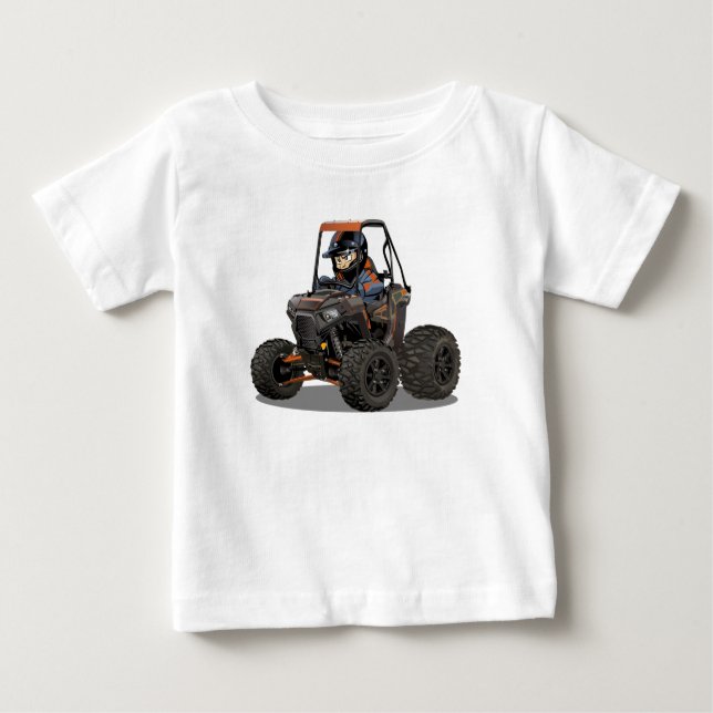 Tecknad UTV terrängfordon T Shirt (Framsida)