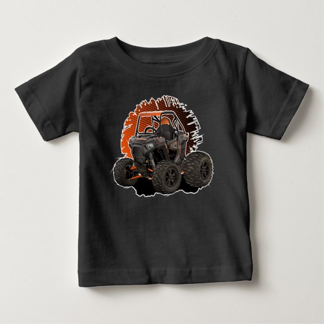 Tecknad UTV terrängfordon T Shirt (Framsida)