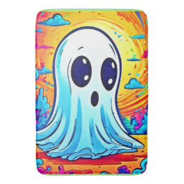 Tecknad: Vibrant Ghost Art Badrumsmatta