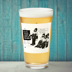 Tecknad vid polisskolan glaskopp