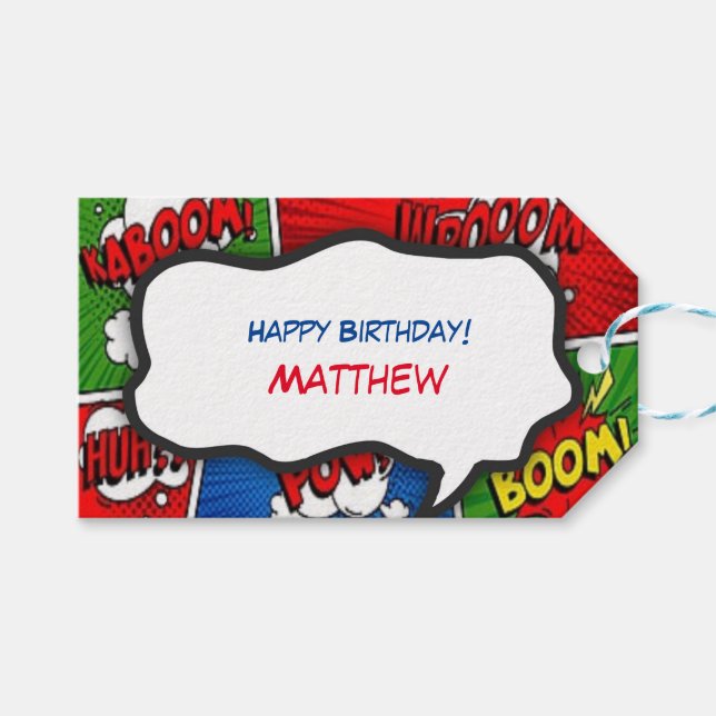 Tecknad vid Stil vid Party vid Bok vid Barns födel Presentetikett (Framsidan (Horisontell))