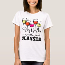 Tecknad Vin glas vid min ålder, jag behöver glasög