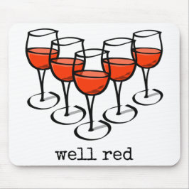 Tecknad Vin Glass well Red Winery Humor Musmatta