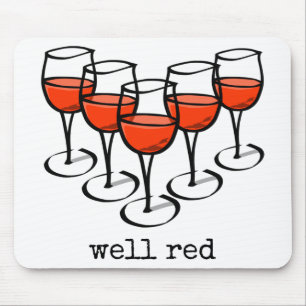Tecknad Vin Glass well Red Winery Humor Musmatta